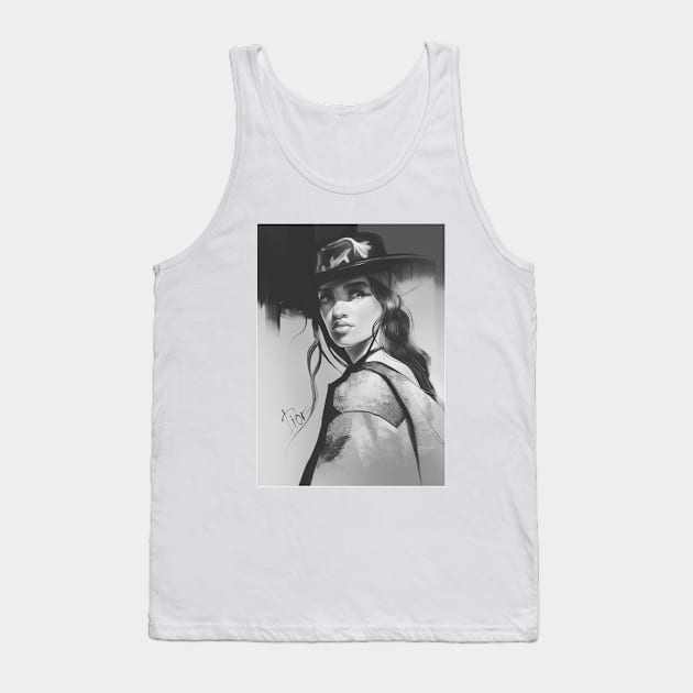 Fashion girl Tank Top by Oxyk_Foxyk